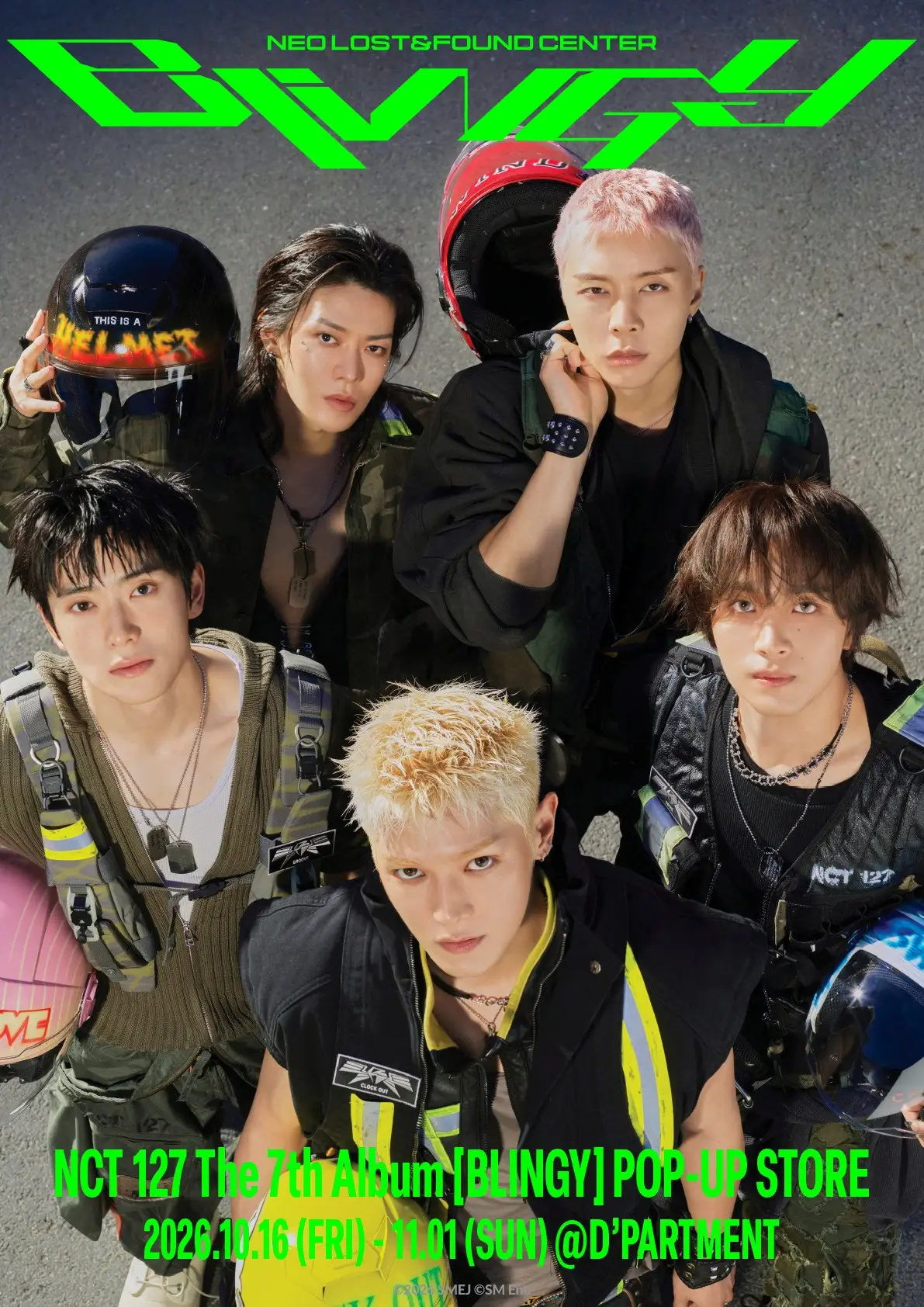 NCT 127 The 7th Album [BLINGY] POP-UP [NEO LOST&FOUND CENTER] @TOKYO開催決定