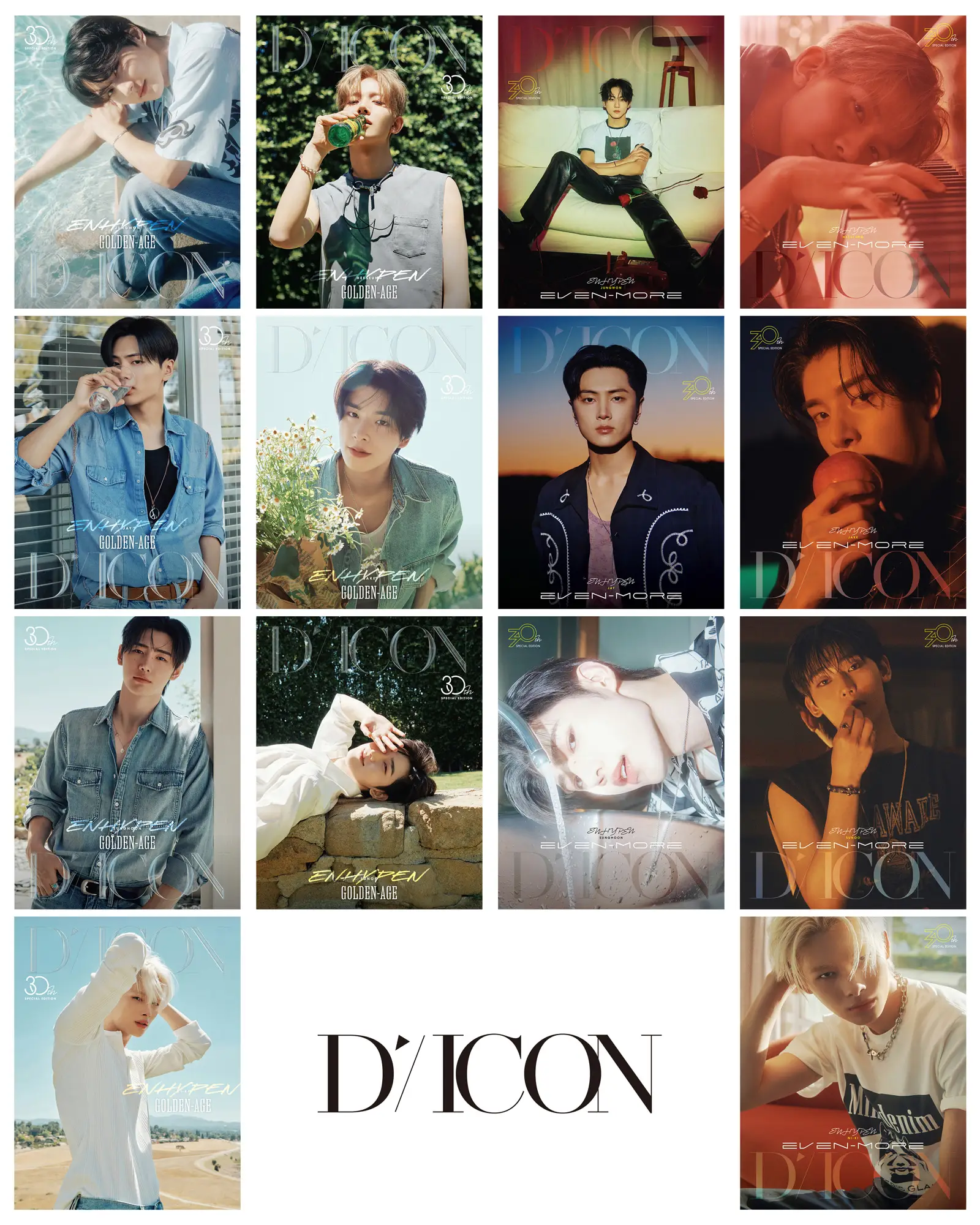 世界初のK-POP総合デパート「D'PARTMENT（ディパートメント）」にて、 「ENHYPEN」が登場する「D'ICON（ディアイコン）」最新作 『D'ICON VOLUME N°30 SPECIAL EDITION ENHYPEN』受注予約開始